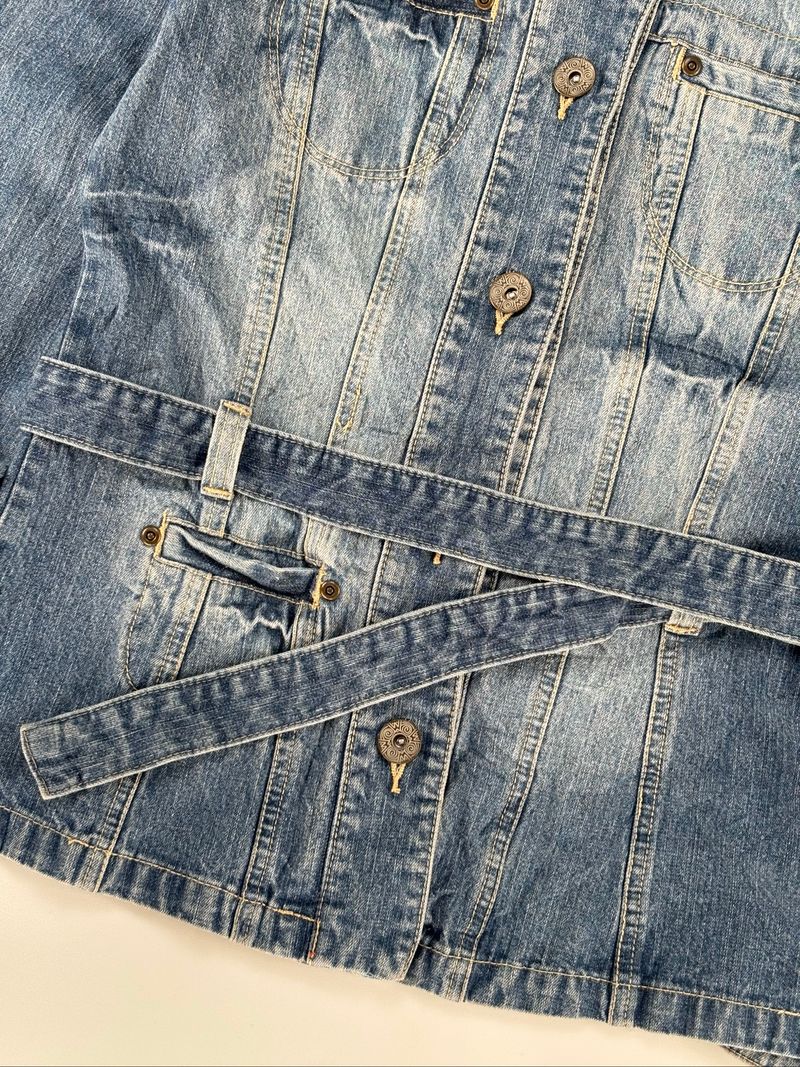 Denim Jacket Woman belt, foto 3