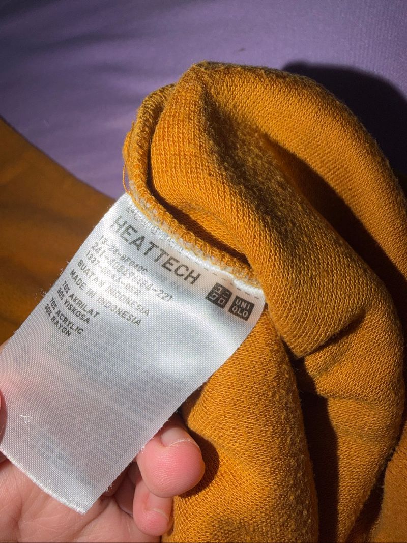Uniqlo Mustard HEATTECH Turtleneck, foto 2