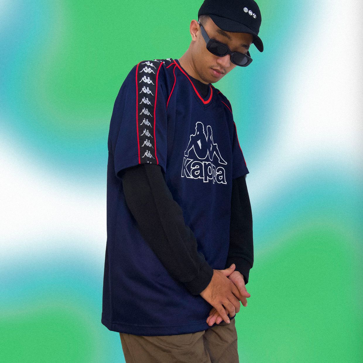 KAPPA NAVY JERSEY ✂️ Size L