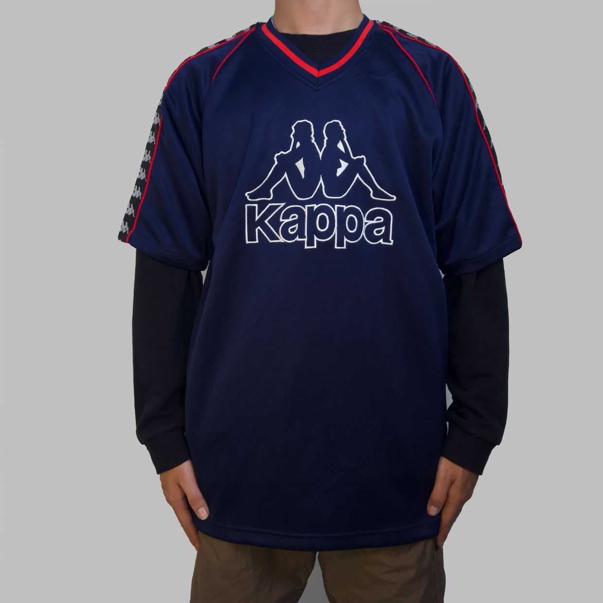 KAPPA NAVY JERSEY ✂️ Size L, foto 2