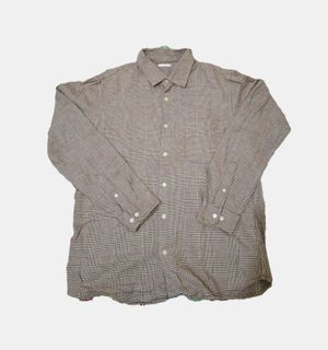 Kemeja flanel coklat