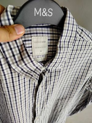 KEMEJA pria SIZE S kotak SACOOR one slim fit