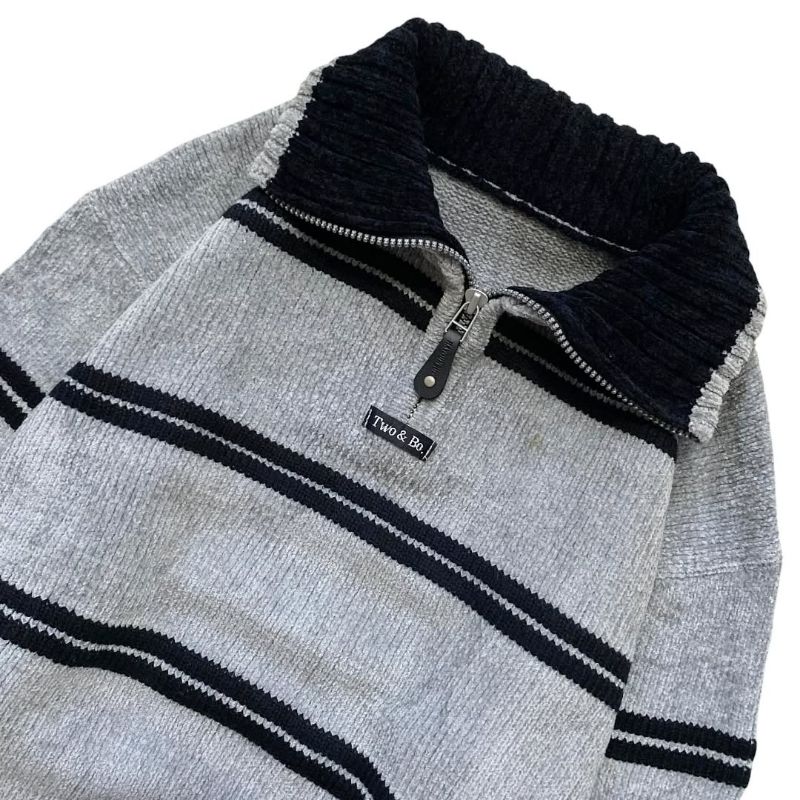 Casual Sweater Pria gray, foto 2
