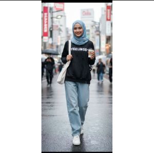 Sweater Hoodie Hitam