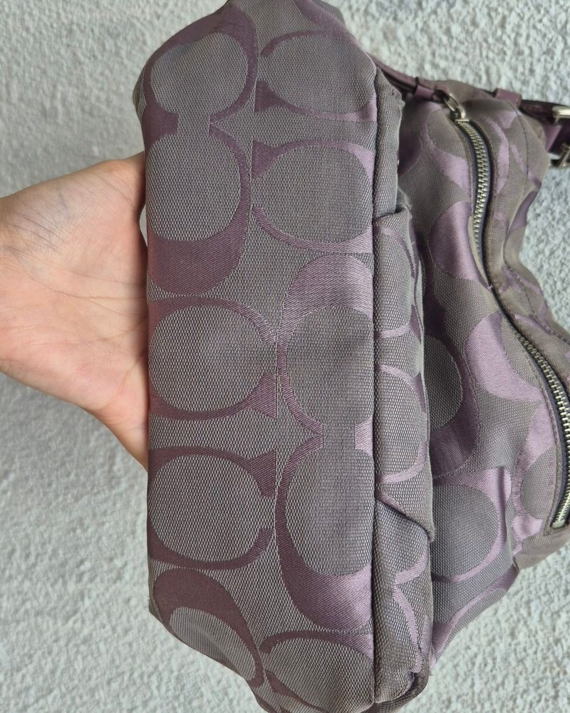 Rare lilac Coach shoulder bag, foto 6
