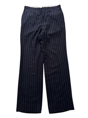 80s Japanese Tailored Pinstripe Talon Bootcut Slack