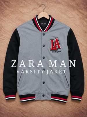 jaket varsity zara man bahan tebal bekas pakai recomend