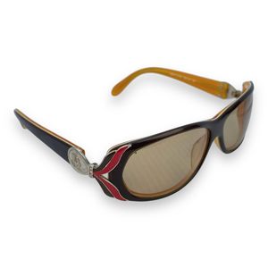 Dior Vintage Y2K Sunglass Wanita brown orange