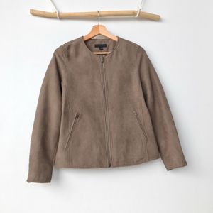 Uniqlo Biker Casual Bomber jacket Wanita brown