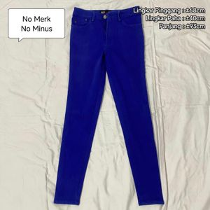 Preloved (Personal Used) Celana Panjang Jeans Wanita Biru