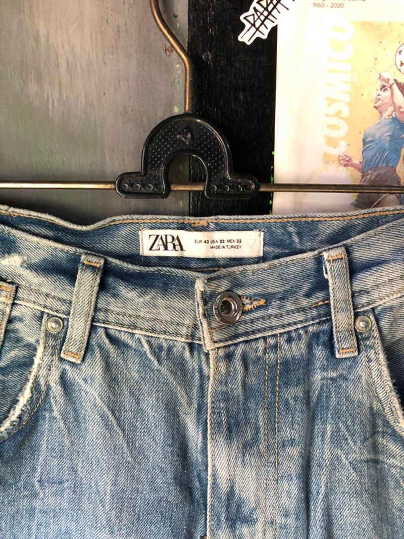 Jorts Zara Denim Washed, foto 4