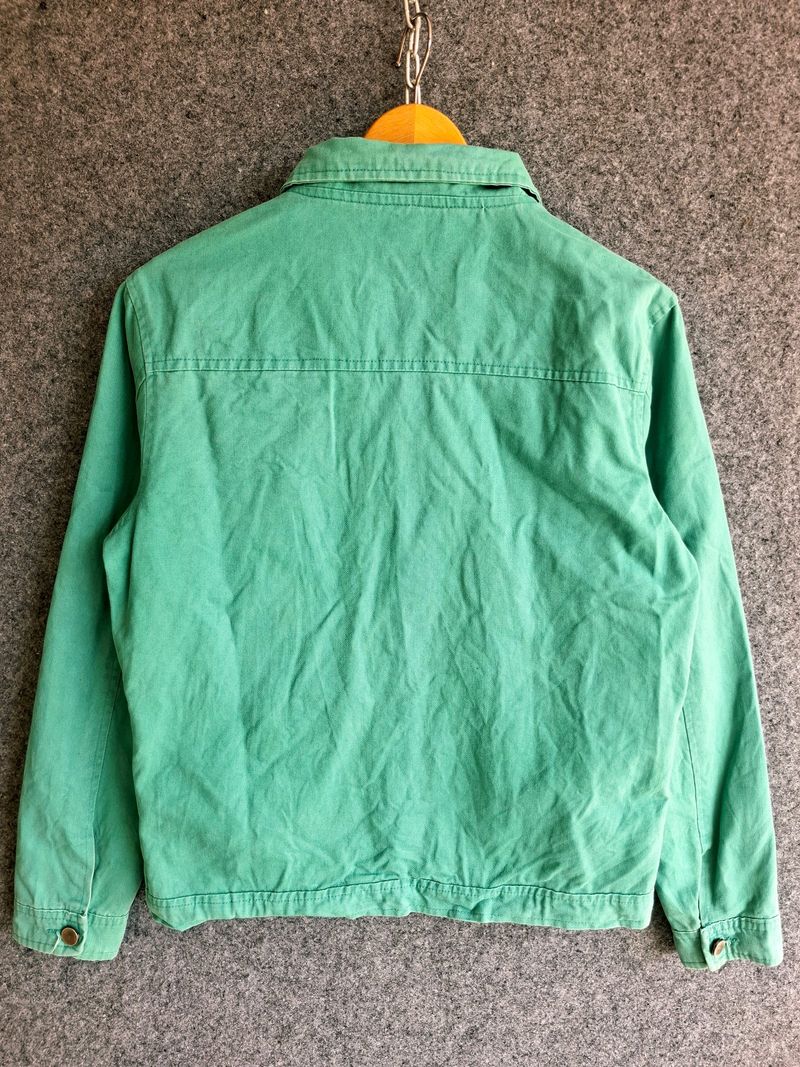 Light Green canvas work jacket size M, foto 2