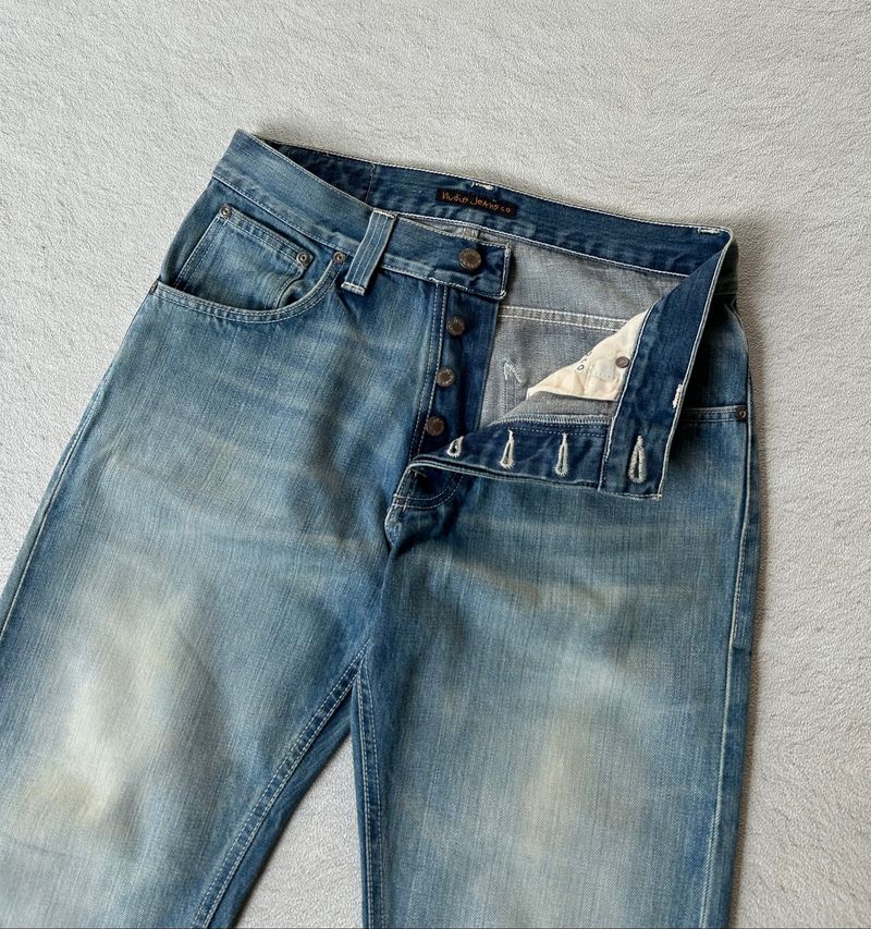 Nudie Jeans Average Joe Used Seagreen, foto 2