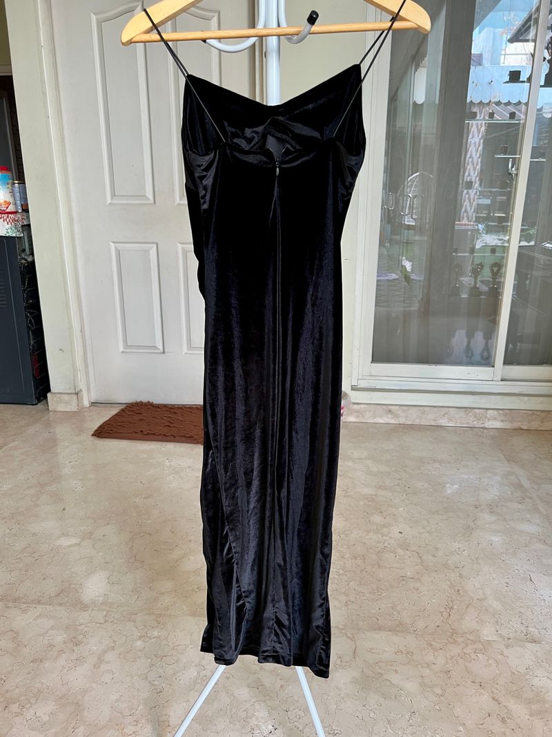 Evening Maxi Dress Velvet Black, foto 2