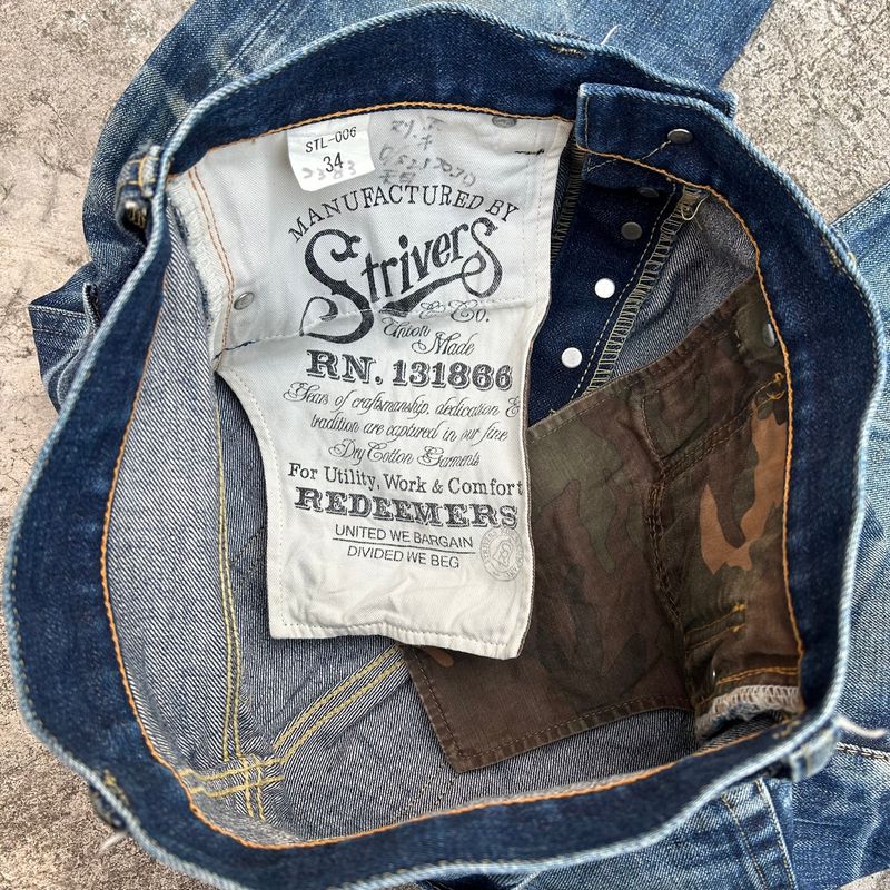Celana Denim Strivers Selvedge USA, foto 4