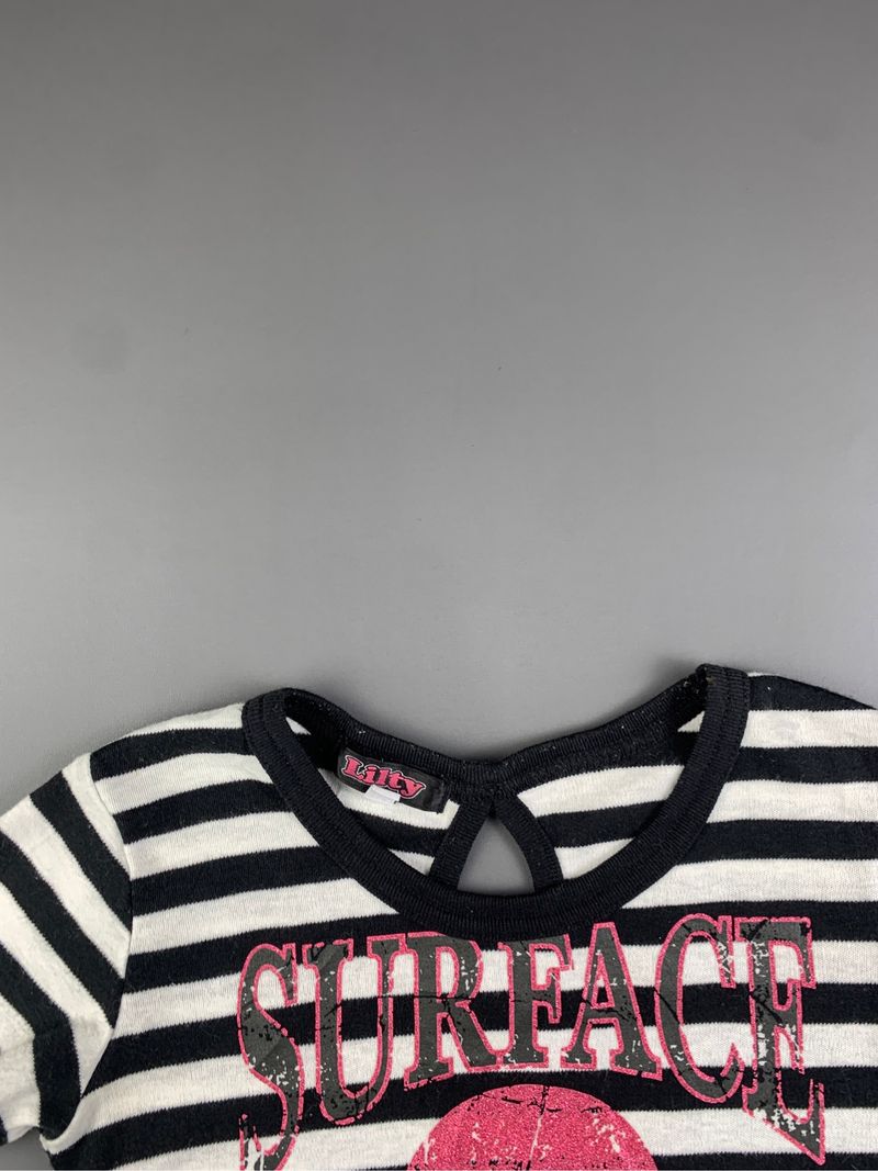 Lilty Stripes Ruffle Skull Tee (S), foto 7