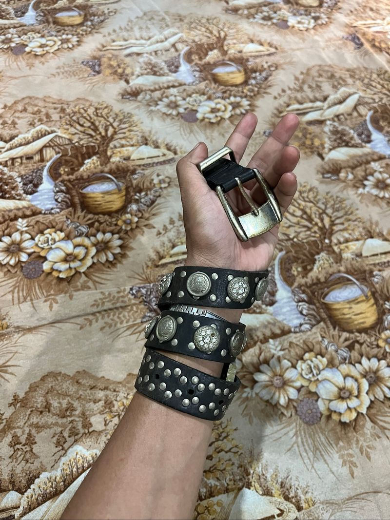 Vintage Versace Leather Belt, foto 2