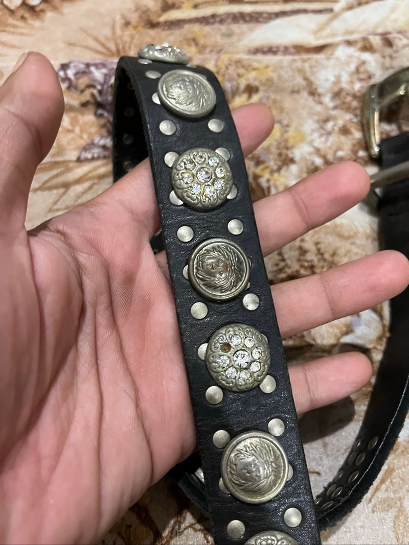 Vintage Versace Leather Belt, foto 10