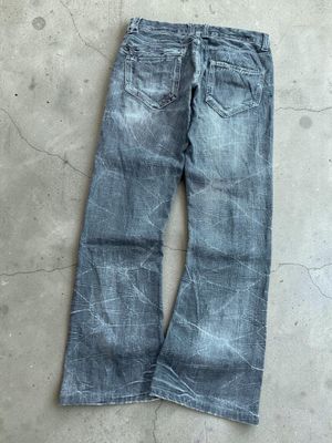 SkullRones flared bootcut jeans wash y2k rare