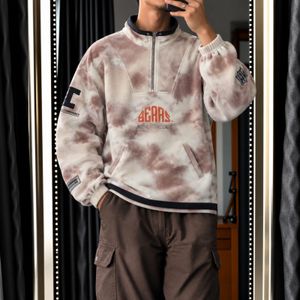 Halfzip Flecee nfl bears tie dye