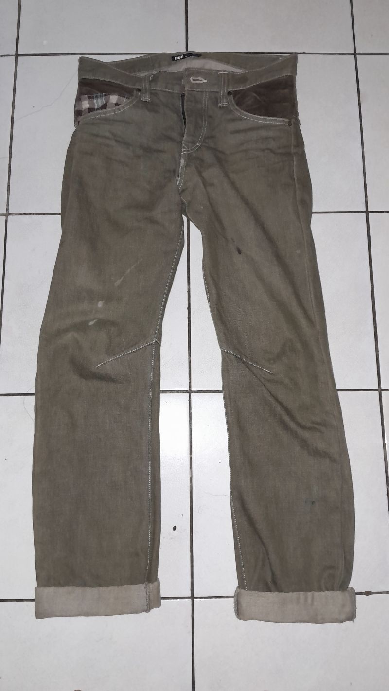 Grunge Jeans Pria green, foto 3
