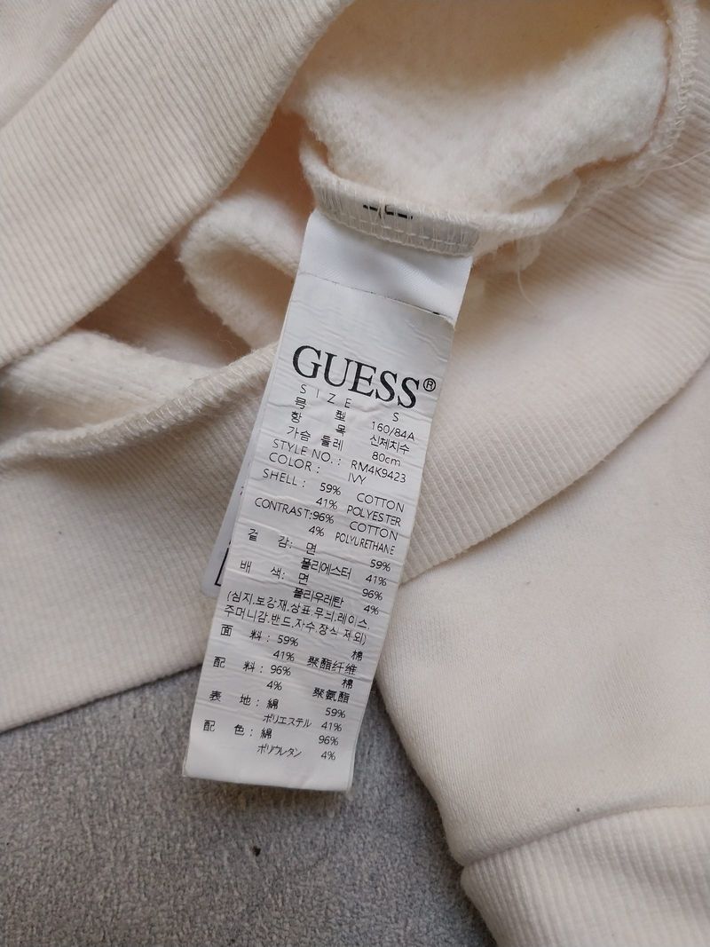 Crewneck Guess Cream Triangle Logo, foto 6
