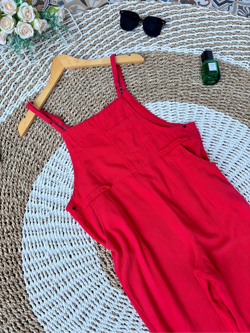 Casual Jumpsuit Wanita red, foto 5