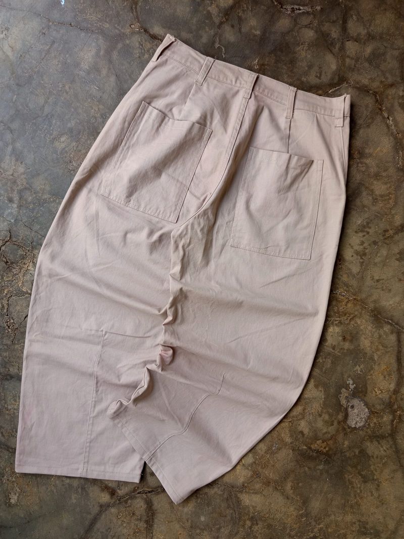 Beggy barel wide pants cream, foto 3