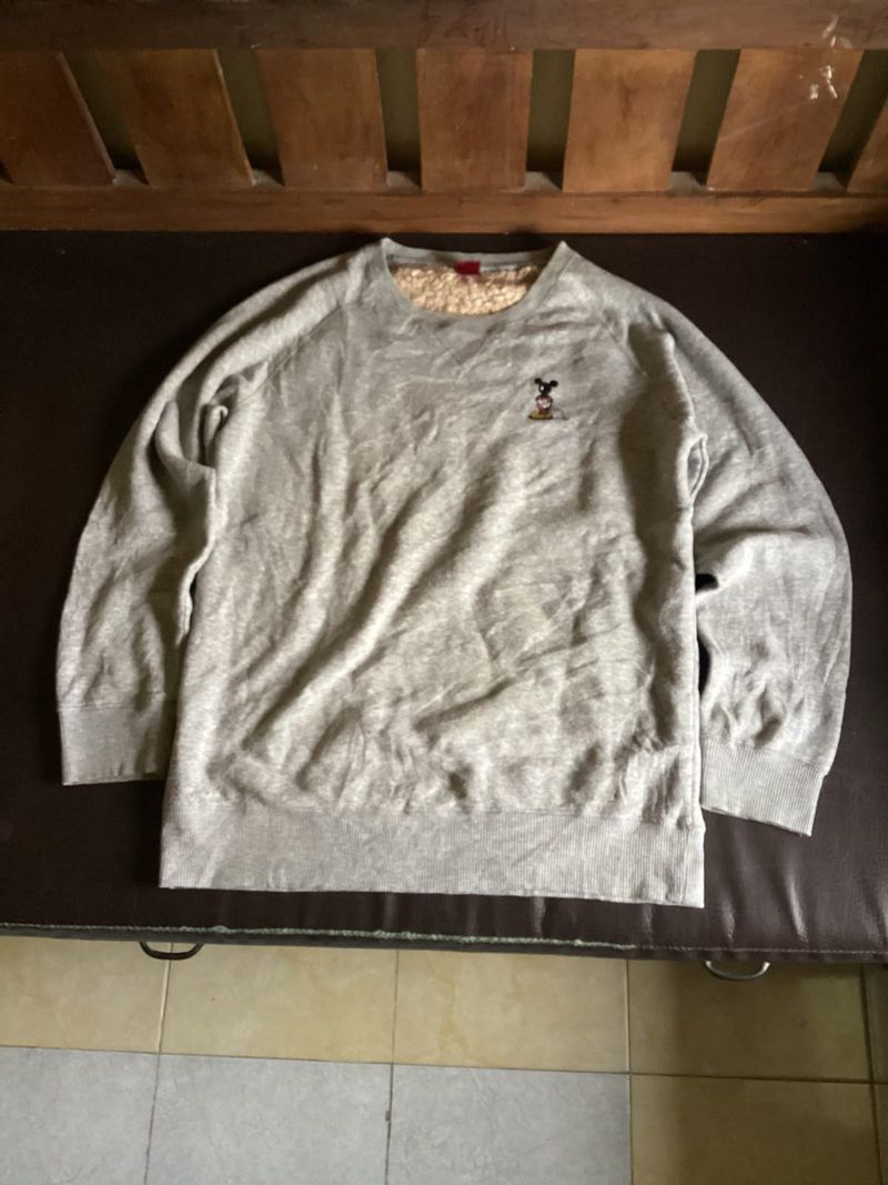 Disn3y Sweater Crewneck gray Basic sherpa, foto 4