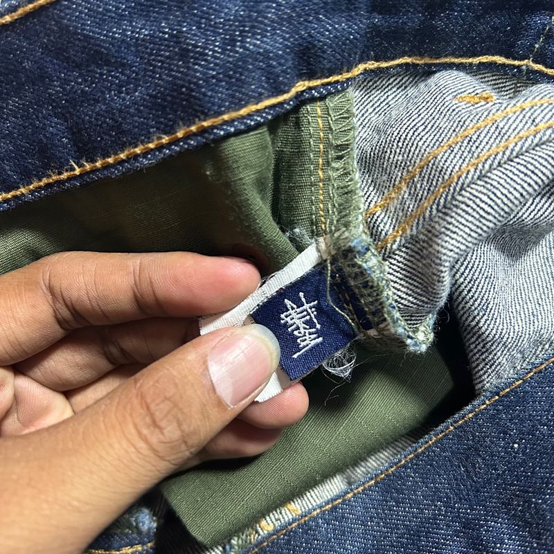Celana Denim Stussy Distressed, foto 5
