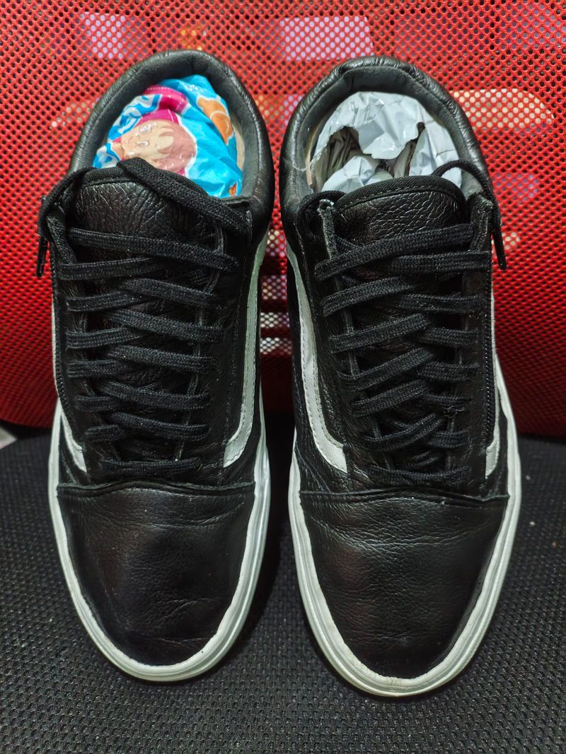 Vans Old Skool Zip Premium Leather 'Black' Original, foto 5