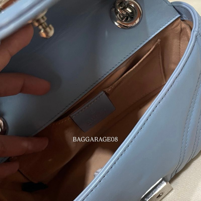 Thrifting Gucci Marmont Baby Blue Second, foto 5
