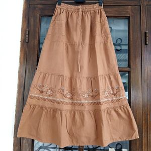 Skirts Brown Rok Cokelat Muda Fairy Vintage