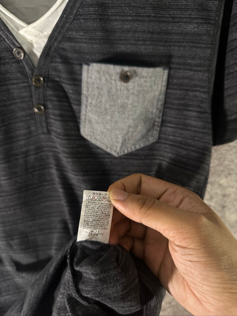 Japanese Double Layer vkei Pocket Tee, foto 9