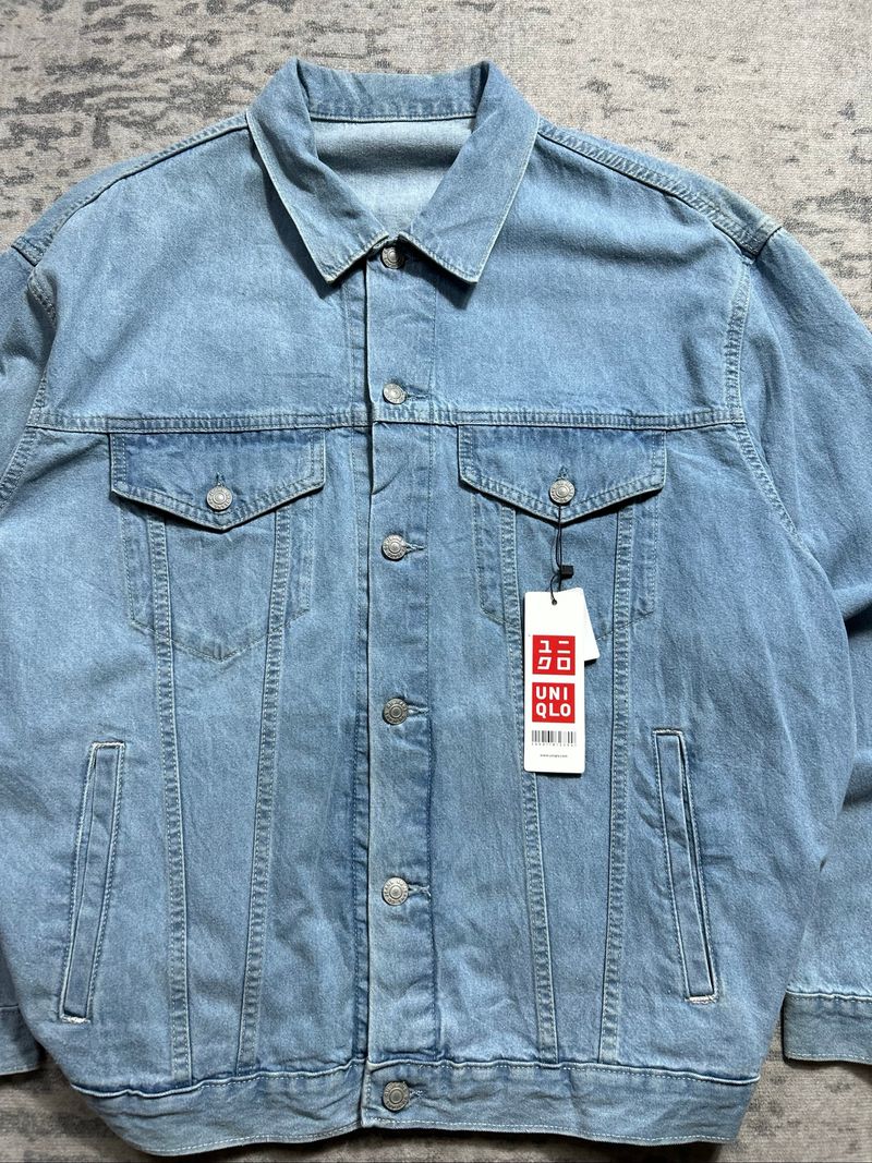 Global Uniqlo Trucker light blue Jacket, foto 3