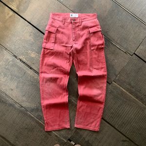 Japanese brand Vintage Streetwear Casual pants Pria red
