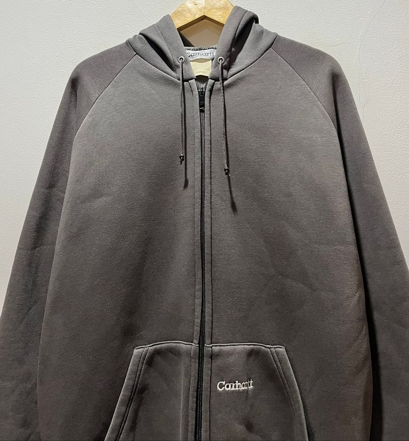 Zipper Hoodie CARHARTT Vintage 90's Grey, foto 2