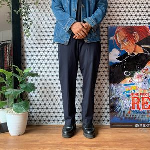 Uniqlo Minimalist Casual Formal pants Pria navy