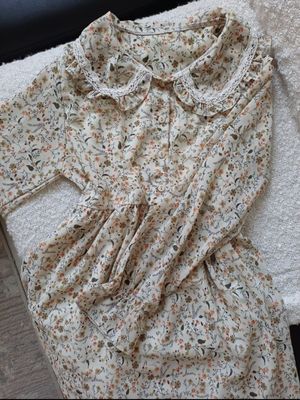 floral tunic cream