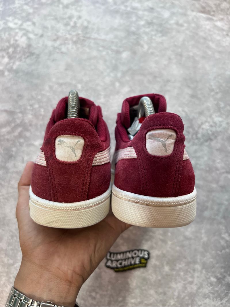 Puma Smash Suede Burgundy White, foto 4