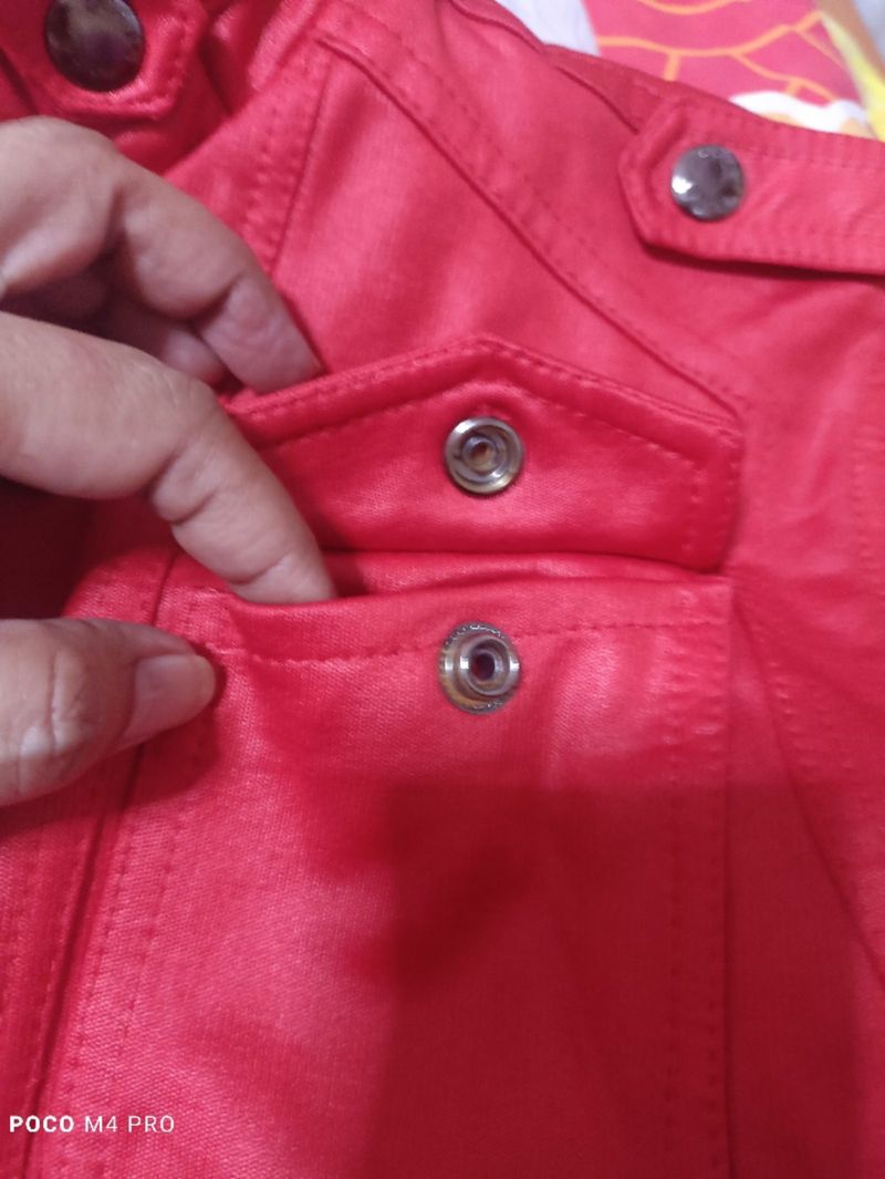 Jaket merah cabe size xl, foto 8