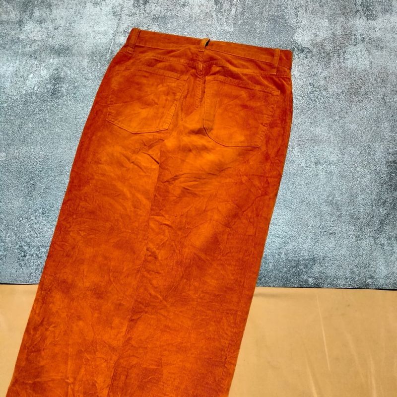 Corduroy Uniqlo orange, foto 2