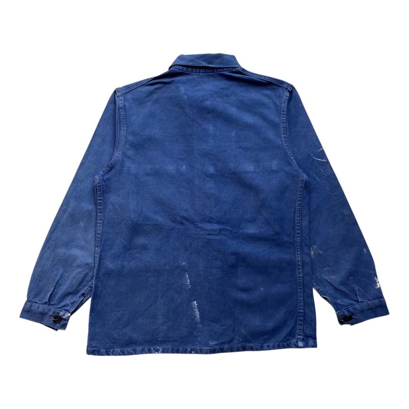 Vintage French Chore Work Jacket Bleu De Travail, foto 5