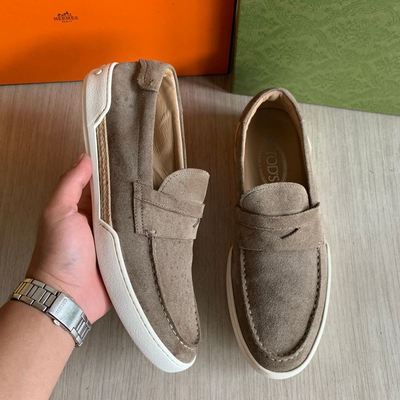 Tods penny loafer suede size 42.5, foto 3