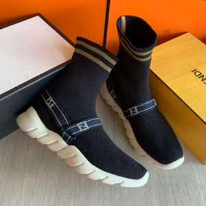 FENDI KNIT HIGH TOP SNEAKERS SIZE 43