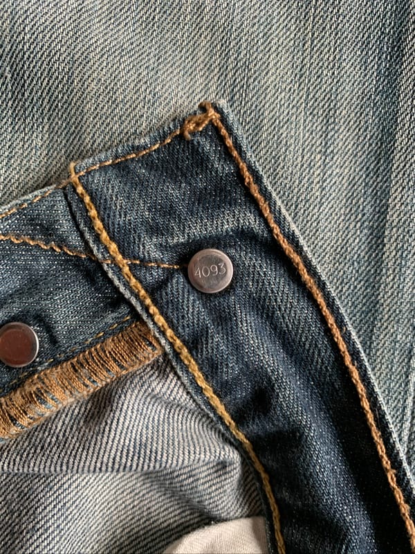 Levi's 501 Button Fly Vintage Washed Jeans, foto 8