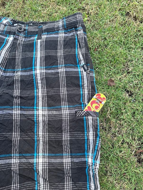 Celana plaid vans, foto 3