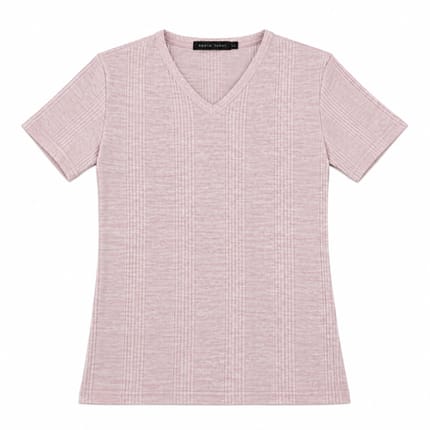 Agate label vertical striped knit texture