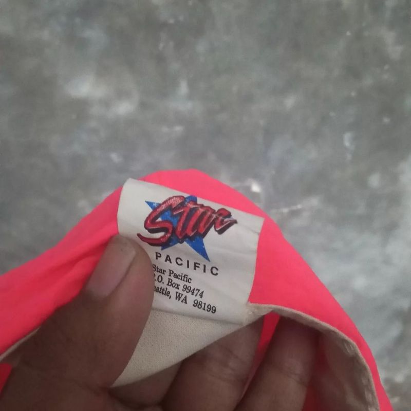 Vintage Y2K Hat Pria red pink, foto 4
