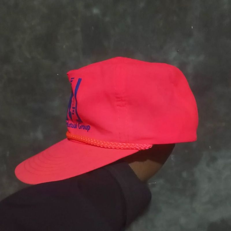 Vintage Y2K Hat Pria red pink, foto 2